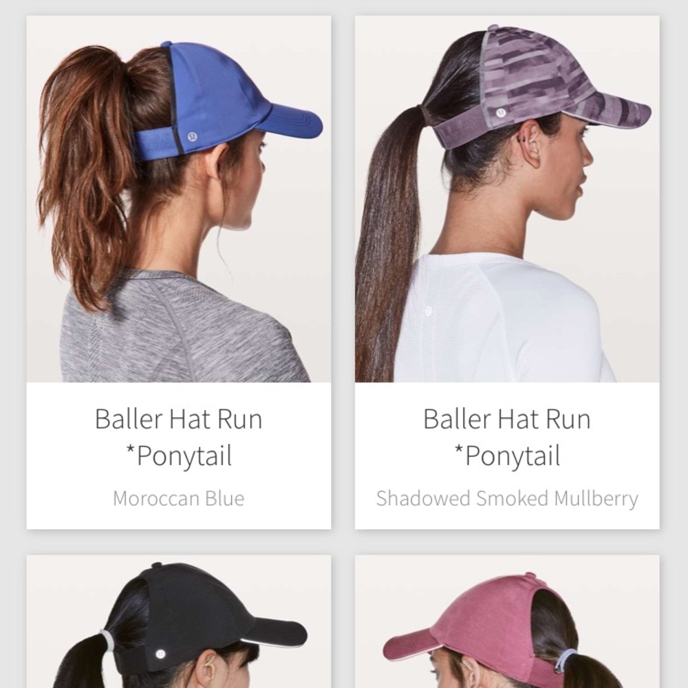 Wanted ISO looking for do not buy Lululemon ponytail run hats adjustable back